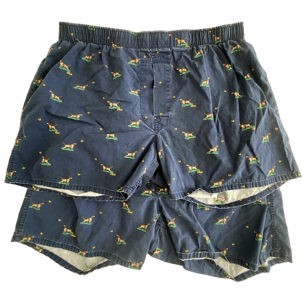 Men's Navy Printed Shorts